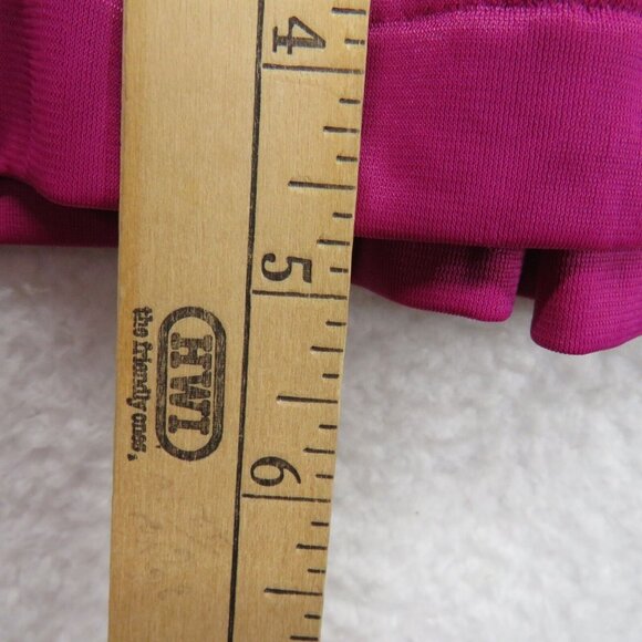 Vanity Fair Robe Womens Size Large Dark Pink Nylon Made in USA Floral Motif - Picture 11 of 11